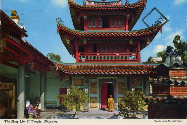john hinde postcards - singapore