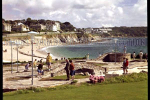 Gyllyngvase Beach and Crazy Golf Course, Falmouth, Cornwall by Elmar Ludwig