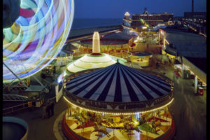 Botton's Funfair at Night, Great Yarmouth by Edmund Nagele