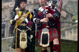 Pipers, Edinburgh Castle, Edinburgh, Scotland by Elmar Ludwig