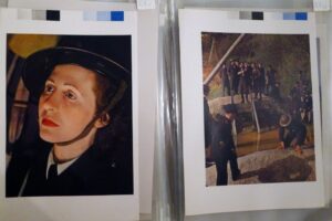 John Hinde's original photographic stills for Citizens in War and After, 1945